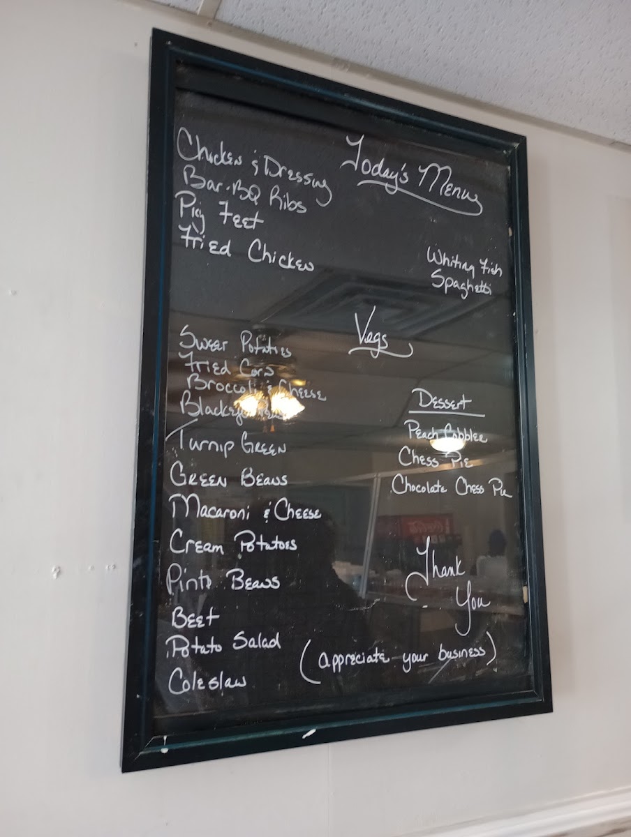 Menu Kleer-Vu Lunchroom-1